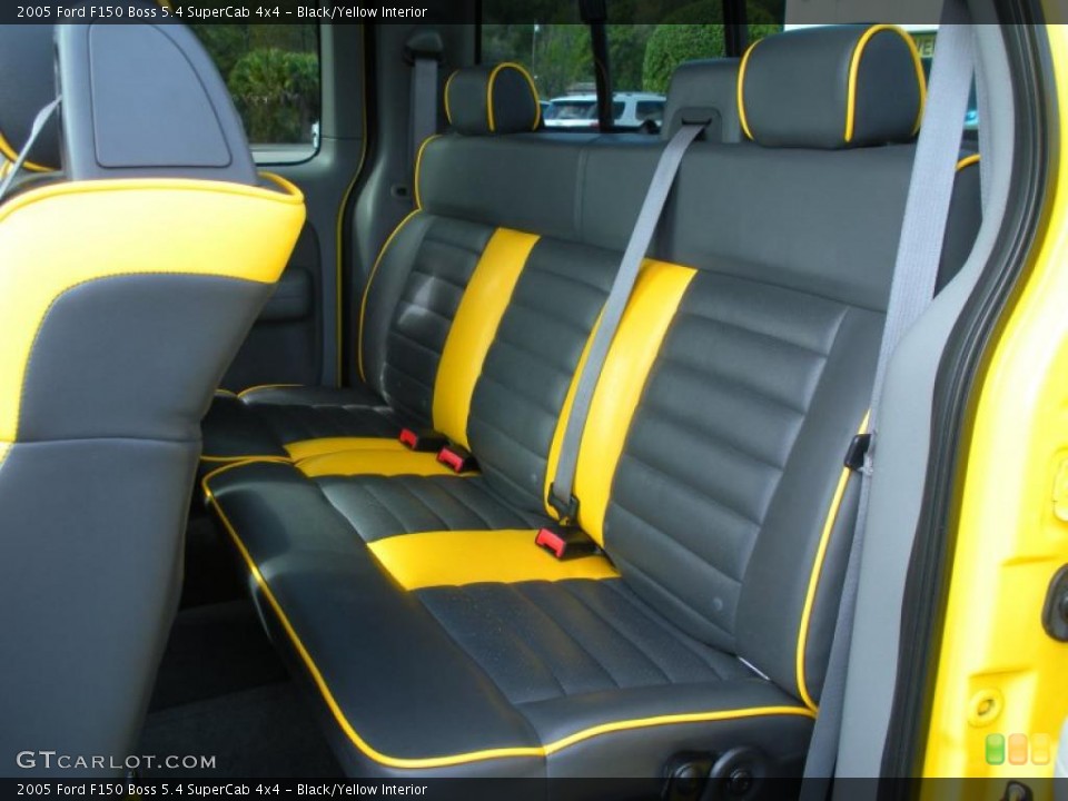 Black/Yellow Interior Photo for the 2005 Ford F150 Boss 5.4 SuperCab 4x4 #46287713