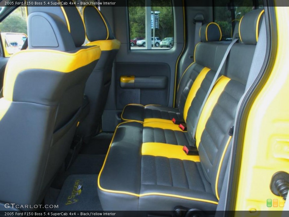Black/Yellow Interior Photo for the 2005 Ford F150 Boss 5.4 SuperCab 4x4 #46287724