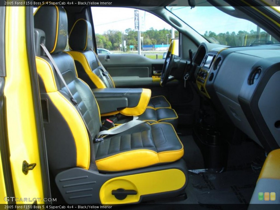 Black/Yellow Interior Photo for the 2005 Ford F150 Boss 5.4 SuperCab 4x4 #46287730