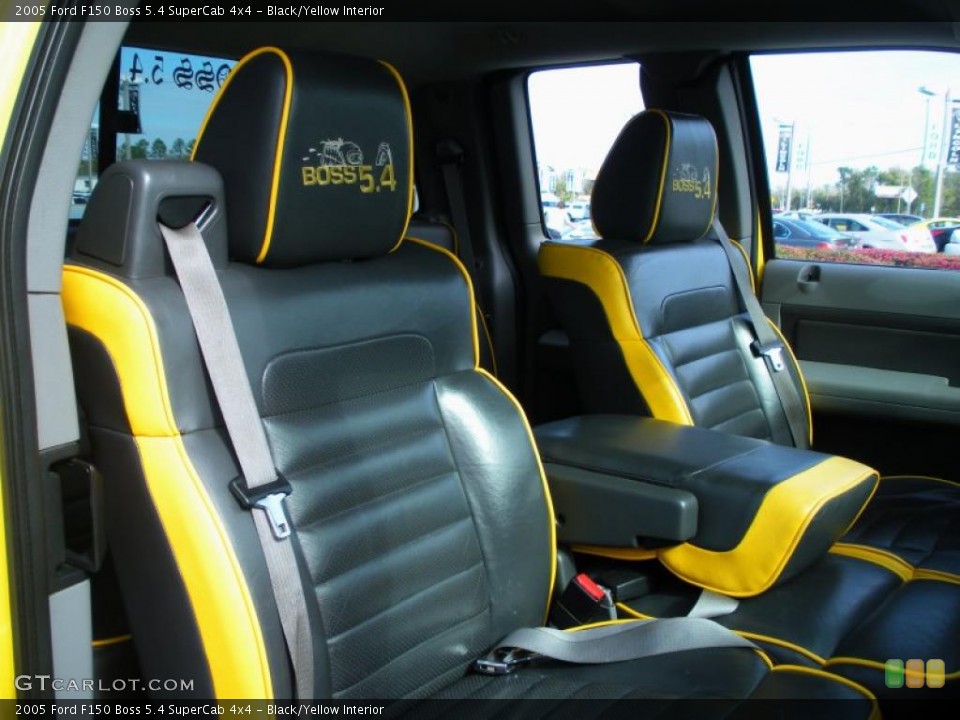 Black/Yellow Interior Photo for the 2005 Ford F150 Boss 5.4 SuperCab 4x4 #46287739