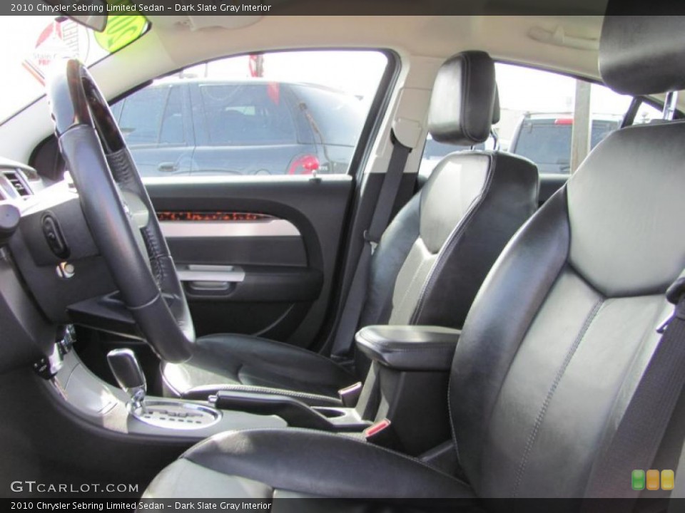 Dark Slate Gray Interior Photo for the 2010 Chrysler Sebring Limited Sedan #46288468
