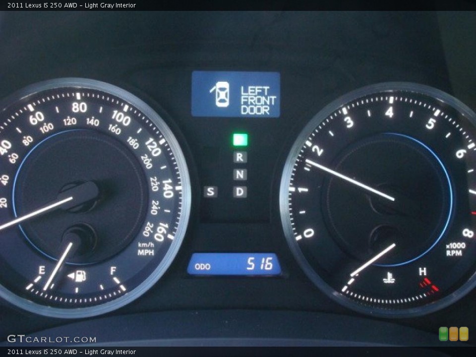 Light Gray Interior Gauges for the 2011 Lexus IS 250 AWD #46289551
