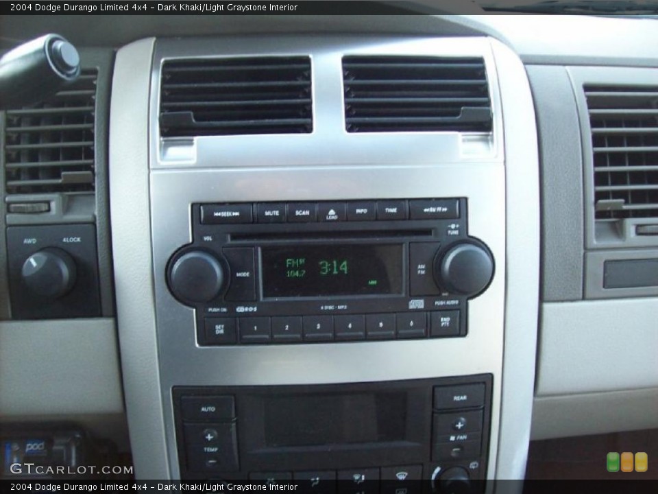 Dark Khaki/Light Graystone Interior Controls for the 2004 Dodge Durango Limited 4x4 #46289578