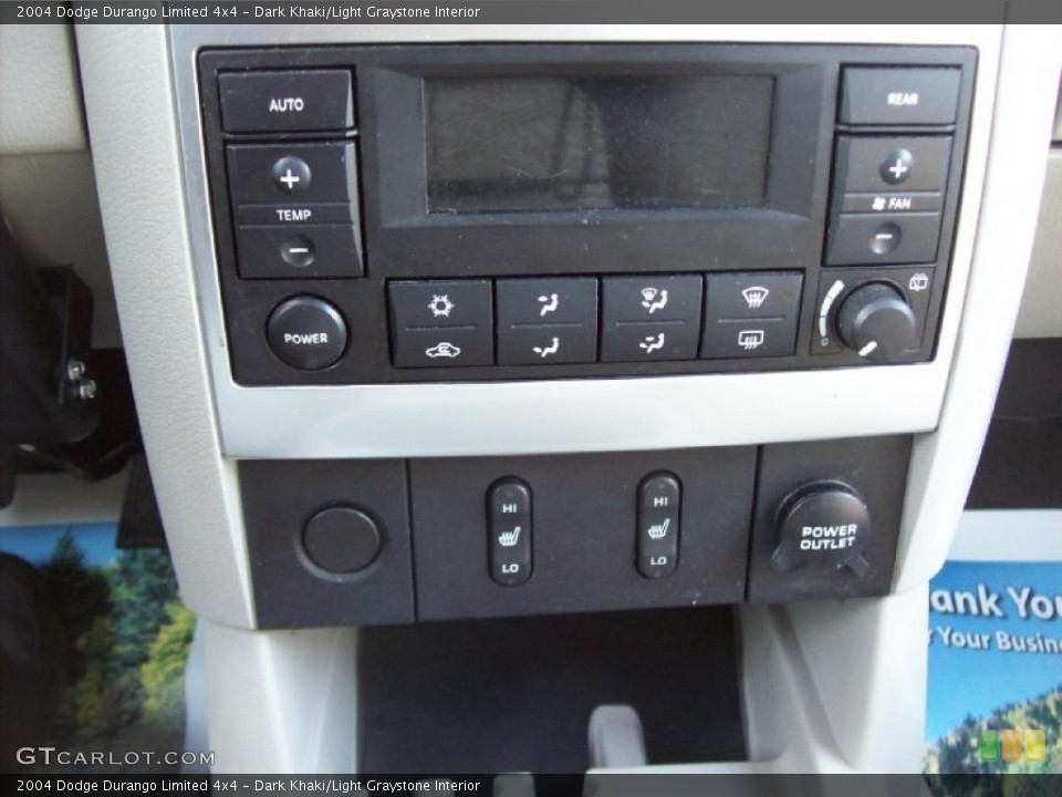 Dark Khaki/Light Graystone Interior Controls for the 2004 Dodge Durango Limited 4x4 #46289593