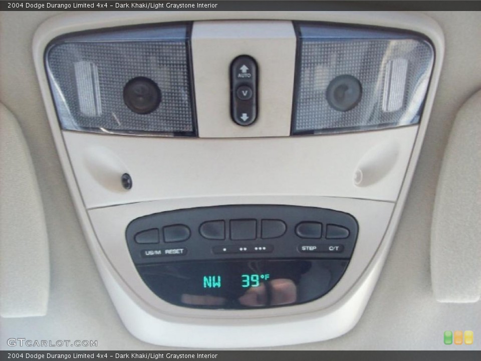 Dark Khaki/Light Graystone Interior Controls for the 2004 Dodge Durango Limited 4x4 #46289614