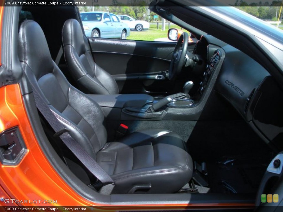 Ebony Interior Photo for the 2009 Chevrolet Corvette Coupe #46290568
