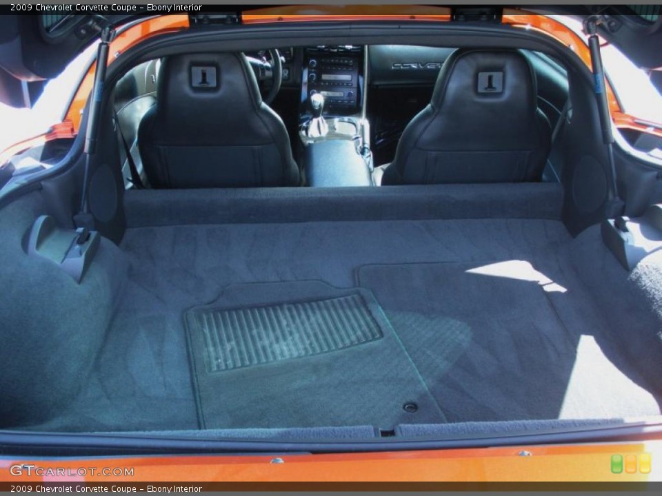 Ebony Interior Trunk for the 2009 Chevrolet Corvette Coupe #46290673