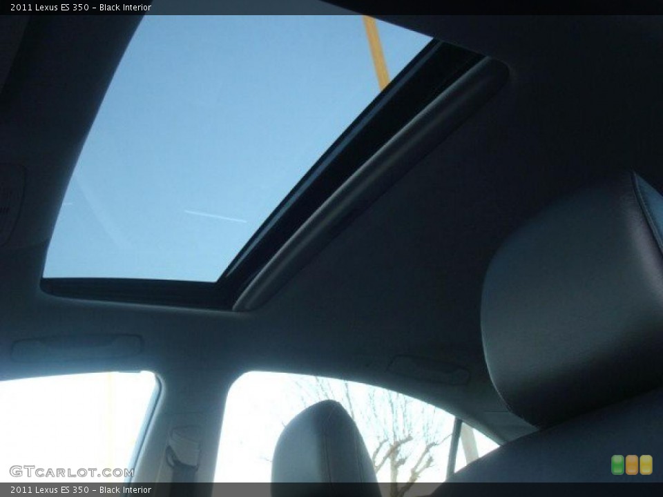 Black Interior Sunroof for the 2011 Lexus ES 350 #46290997