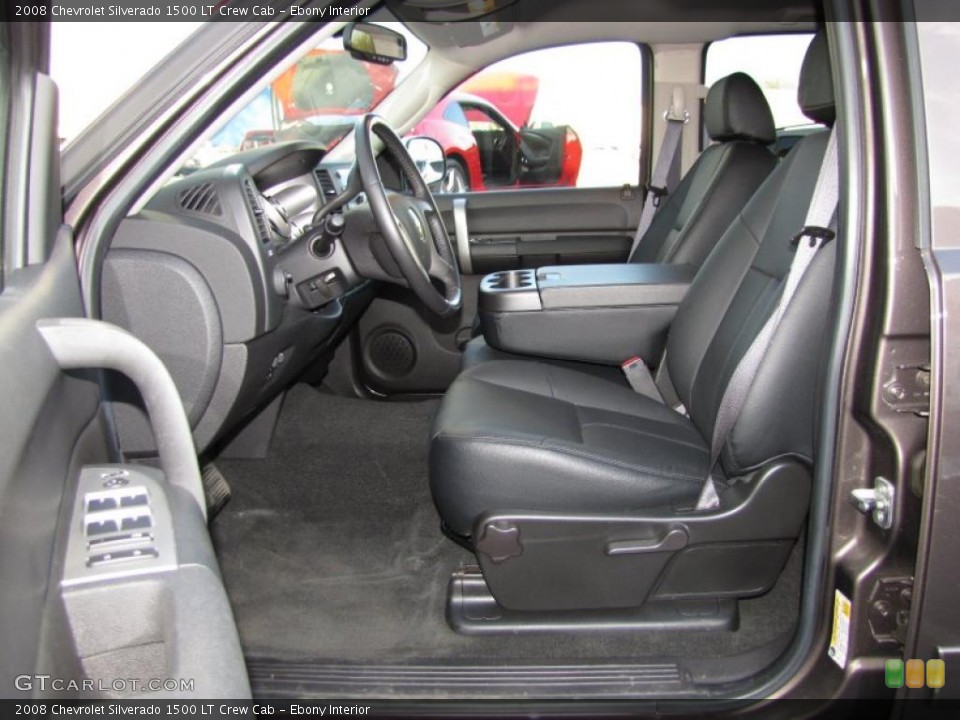 Ebony Interior Photo for the 2008 Chevrolet Silverado 1500 LT Crew Cab #46294870