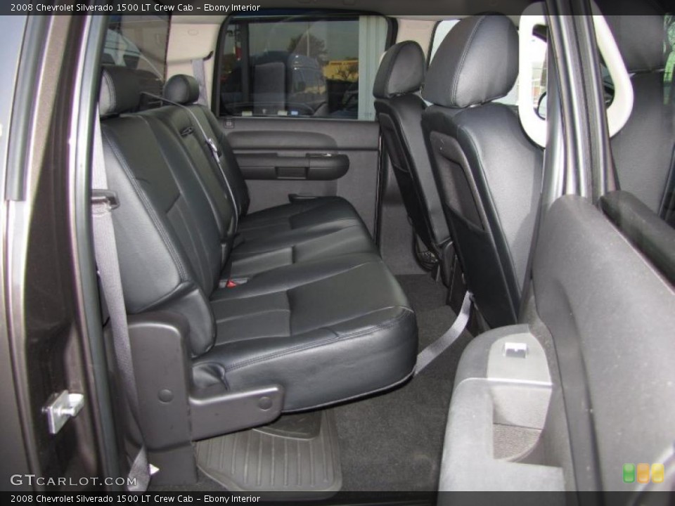 Ebony Interior Photo for the 2008 Chevrolet Silverado 1500 LT Crew Cab #46294882