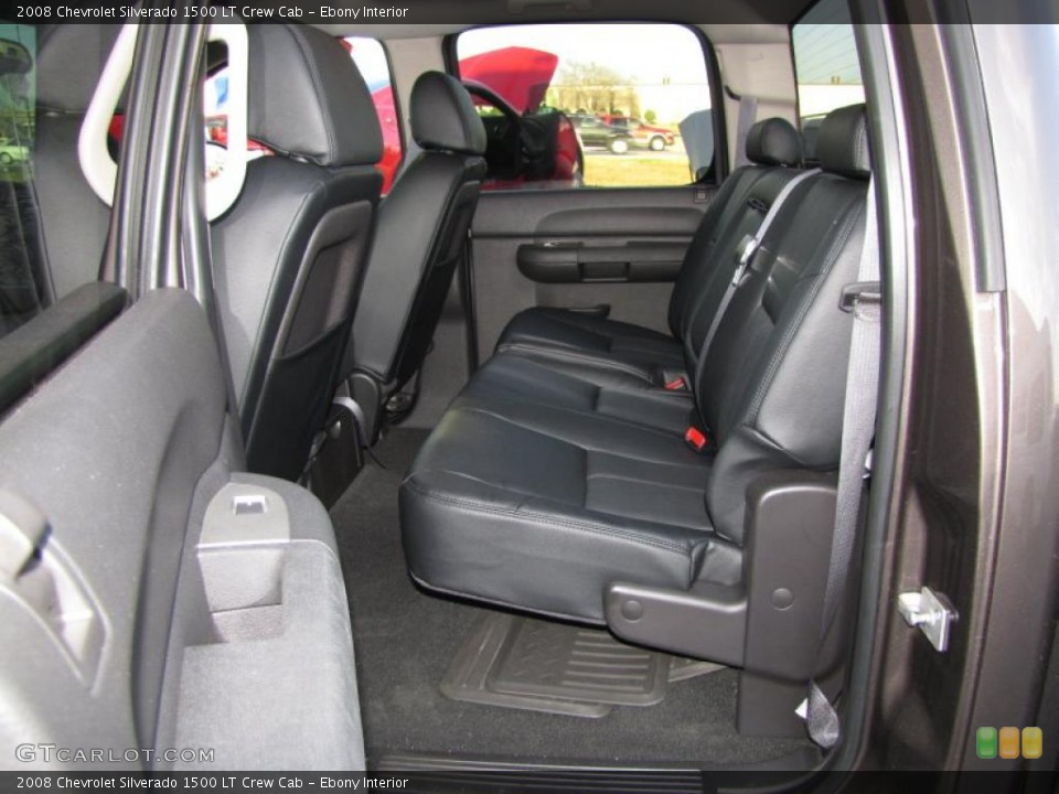 Ebony Interior Photo for the 2008 Chevrolet Silverado 1500 LT Crew Cab #46294888