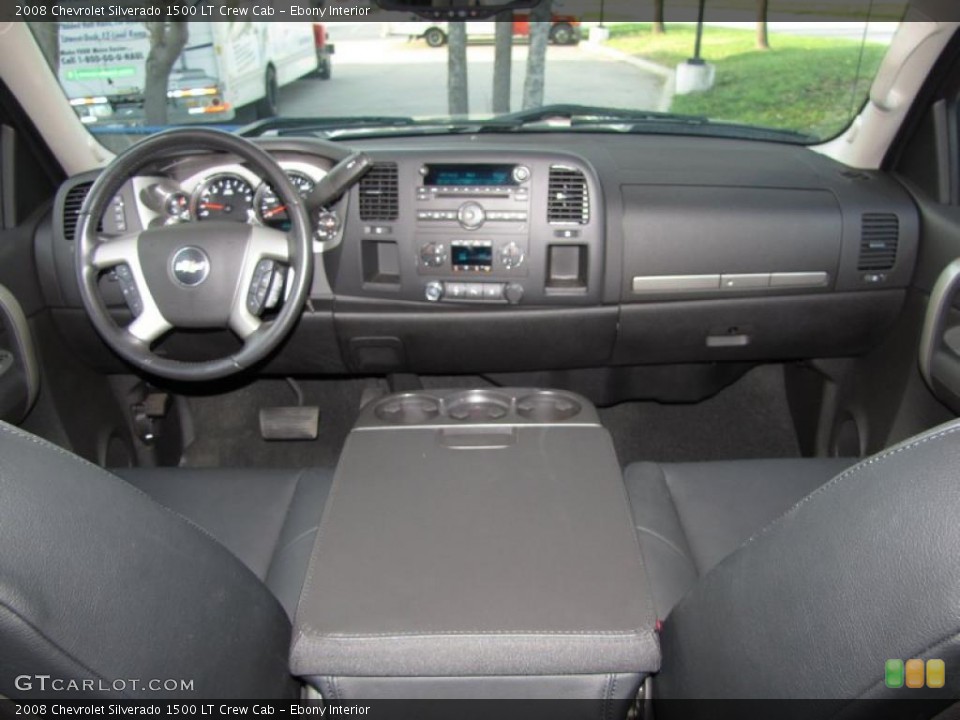Ebony Interior Dashboard for the 2008 Chevrolet Silverado 1500 LT Crew Cab #46294900