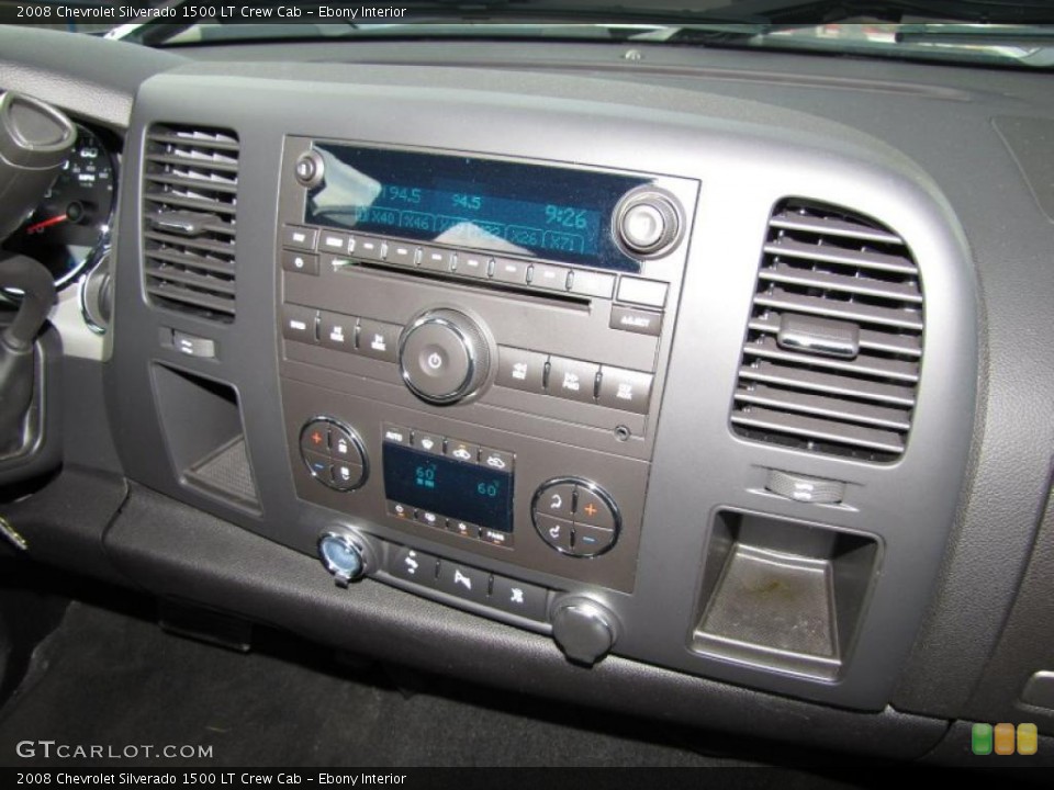 Ebony Interior Controls for the 2008 Chevrolet Silverado 1500 LT Crew Cab #46294912