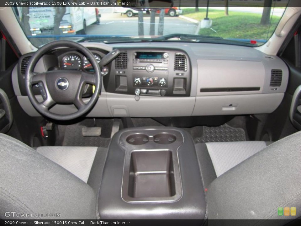 Dark Titanium Interior Dashboard for the 2009 Chevrolet Silverado 1500 LS Crew Cab #46296172