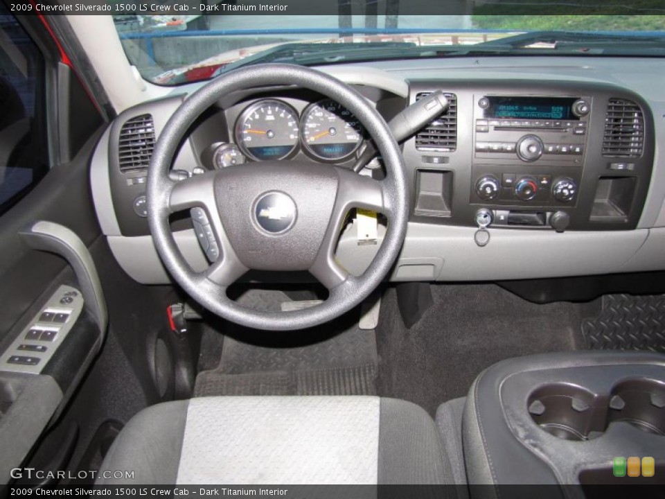 Dark Titanium Interior Dashboard for the 2009 Chevrolet Silverado 1500 LS Crew Cab #46296184