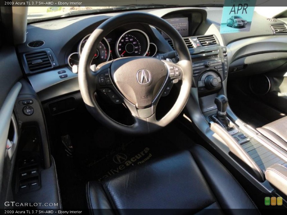 Ebony Interior Dashboard for the 2009 Acura TL 3.7 SH-AWD #46296643