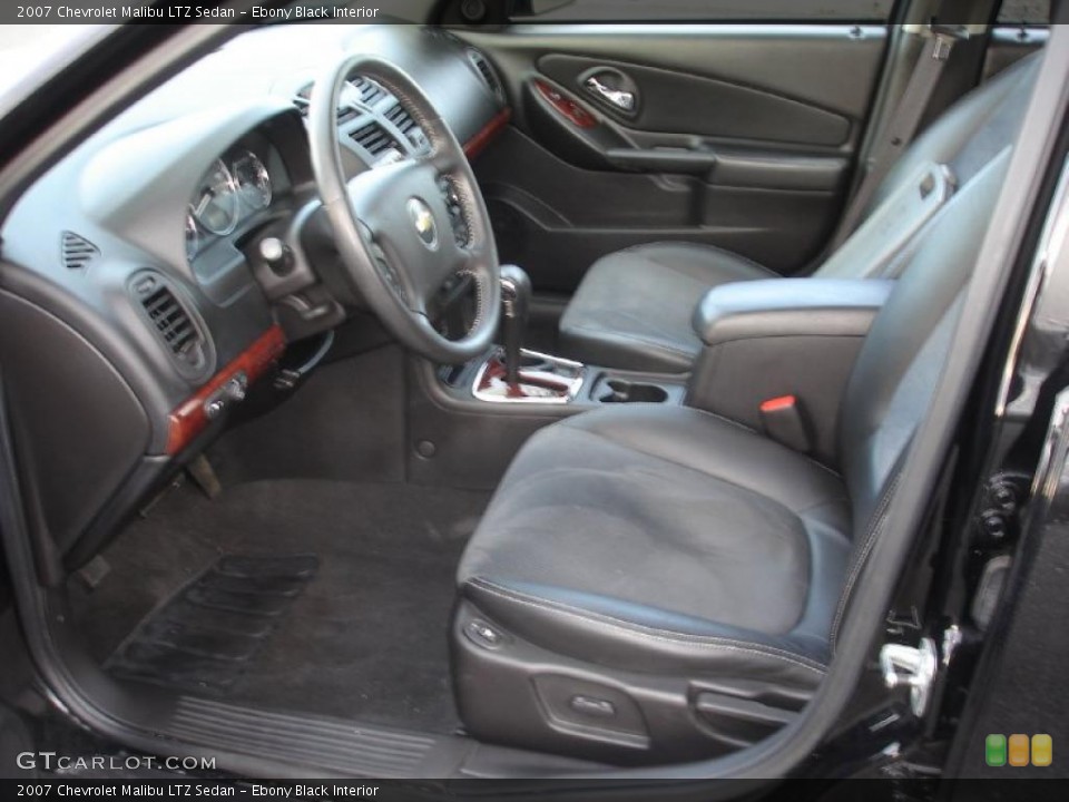 Ebony Black Interior Photo for the 2007 Chevrolet Malibu LTZ Sedan #46298263