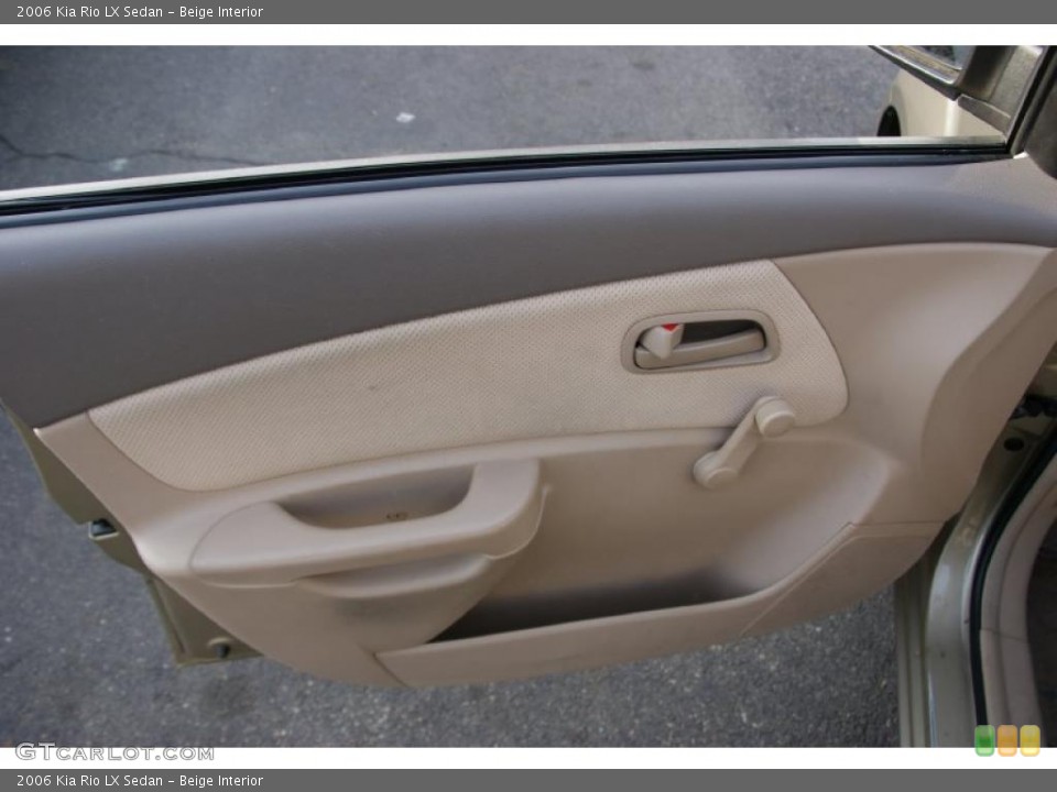 Beige Interior Door Panel for the 2006 Kia Rio LX Sedan #46299811