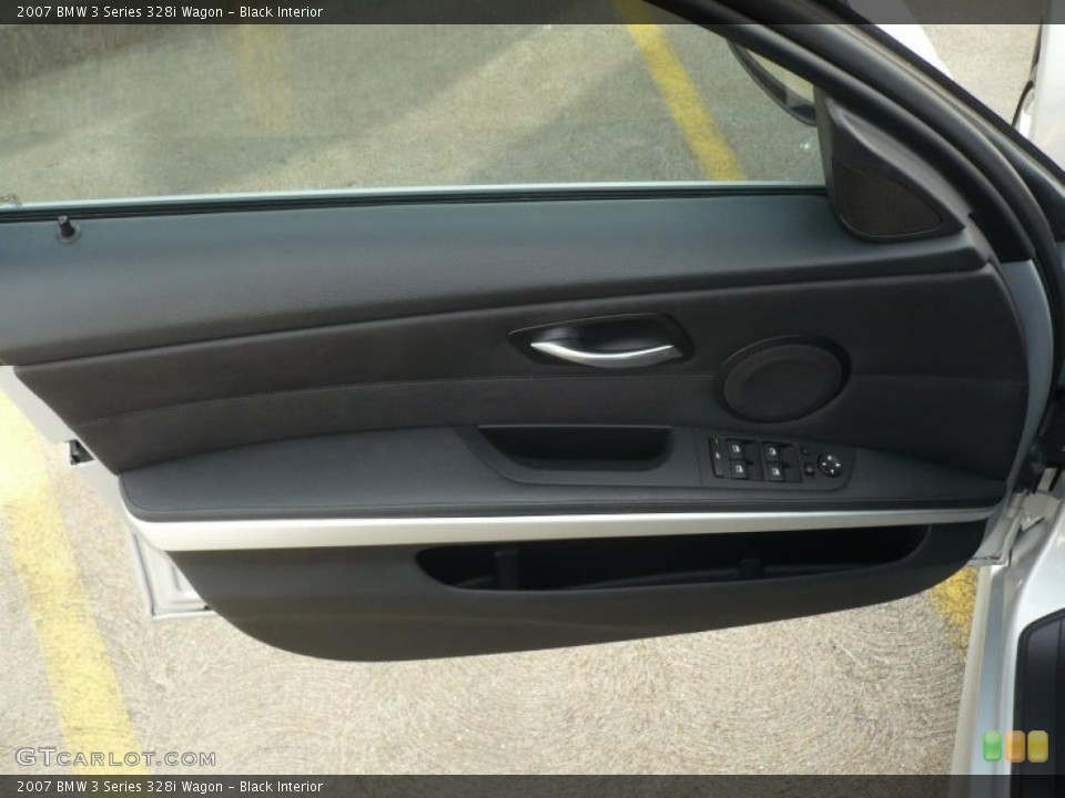 Black Interior Door Panel for the 2007 BMW 3 Series 328i Wagon #46301860