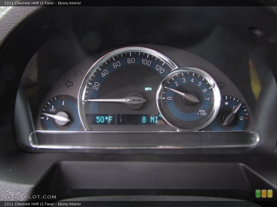 Ebony Interior Gauges for the 2011 Chevrolet HHR LS Panel #46302673