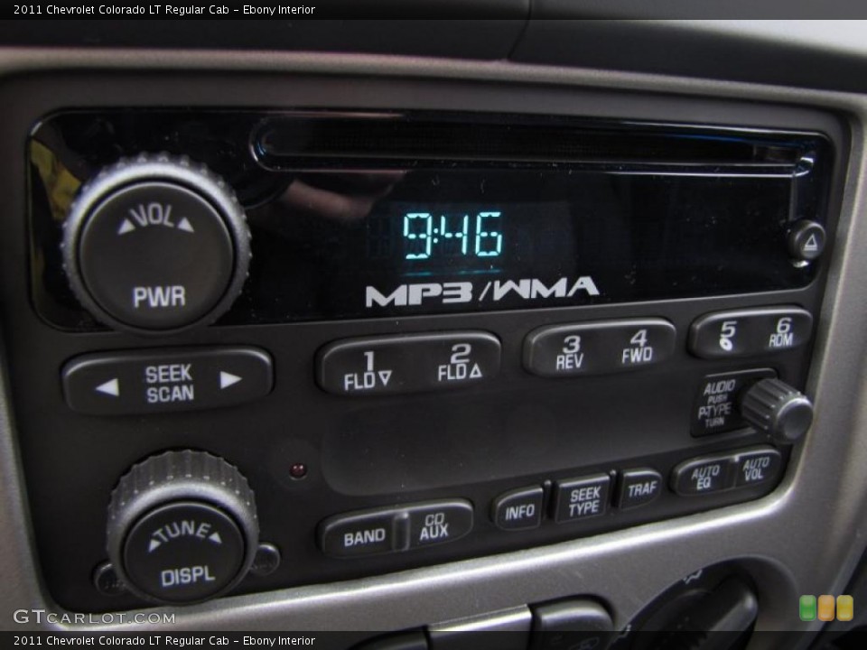 Ebony Interior Controls for the 2011 Chevrolet Colorado LT Regular Cab #46302844