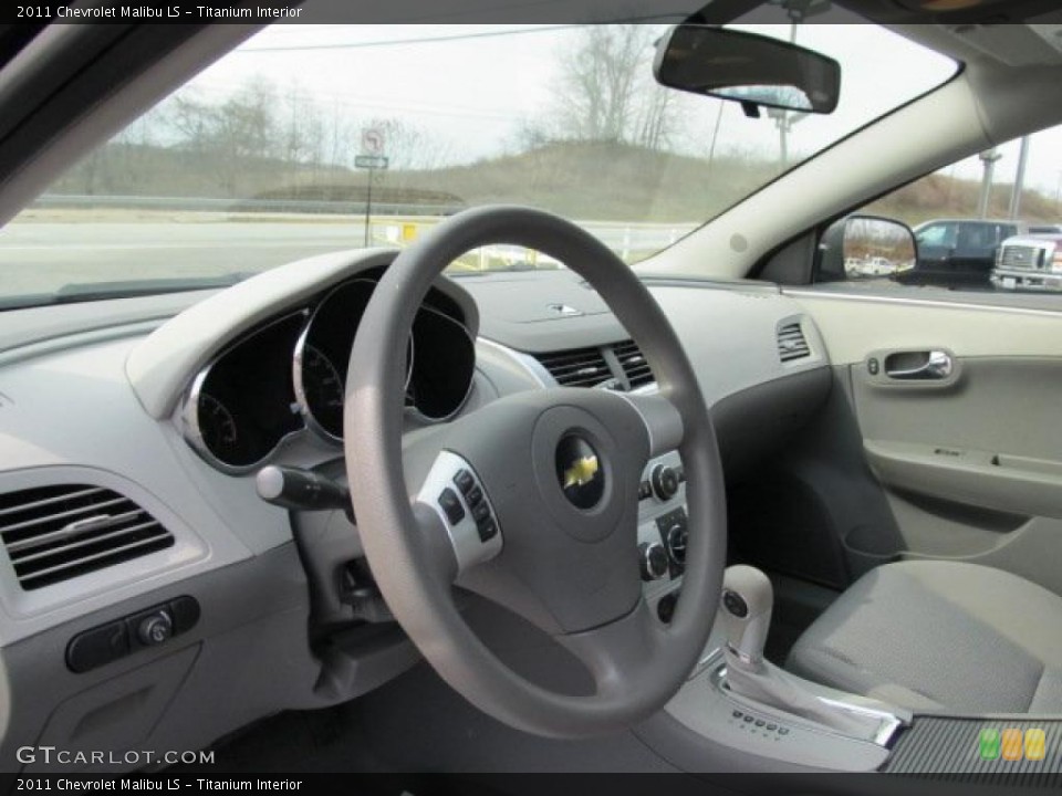 Titanium Interior Steering Wheel for the 2011 Chevrolet Malibu LS #46303864