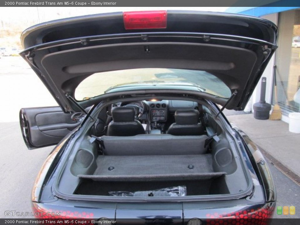 Ebony Interior Trunk for the 2000 Pontiac Firebird Trans Am WS-6 Coupe #46304182