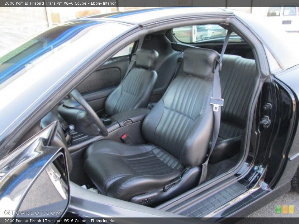 Ebony Interior Photo for the 2000 Pontiac Firebird Trans Am WS-6 Coupe #46304224