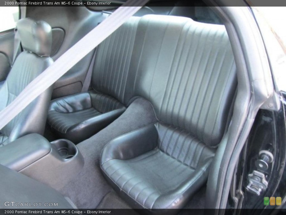 Ebony Interior Photo for the 2000 Pontiac Firebird Trans Am WS-6 Coupe #46304239