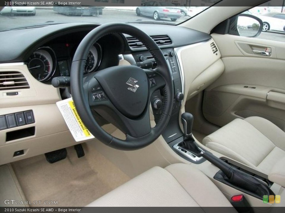 Beige Interior Prime Interior for the 2010 Suzuki Kizashi SE AWD #46304251