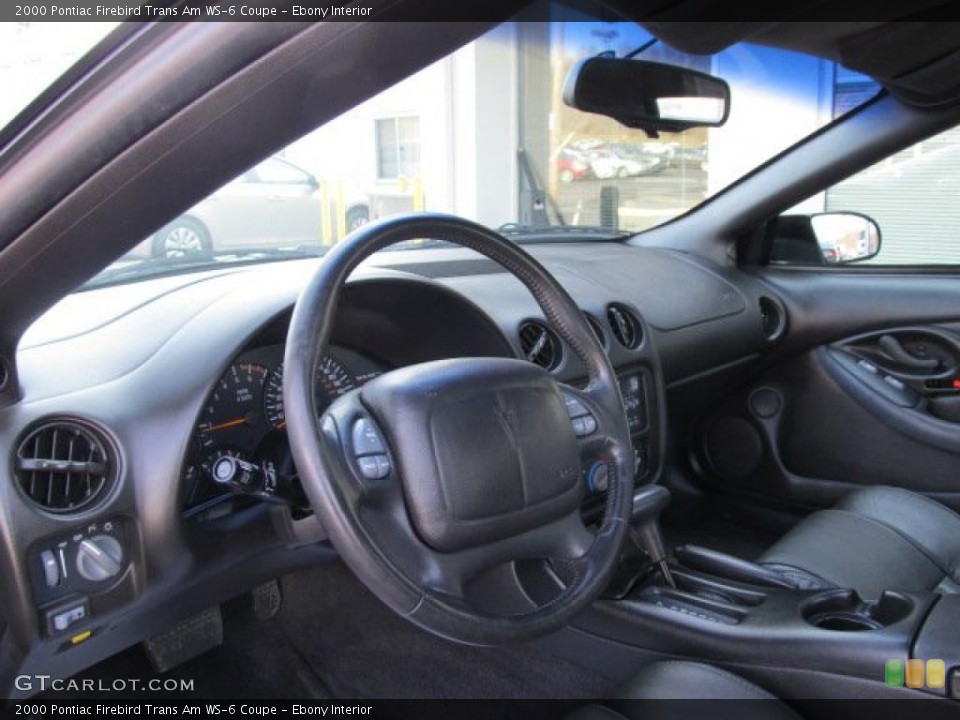 Ebony Interior Photo for the 2000 Pontiac Firebird Trans Am WS-6 Coupe #46304257