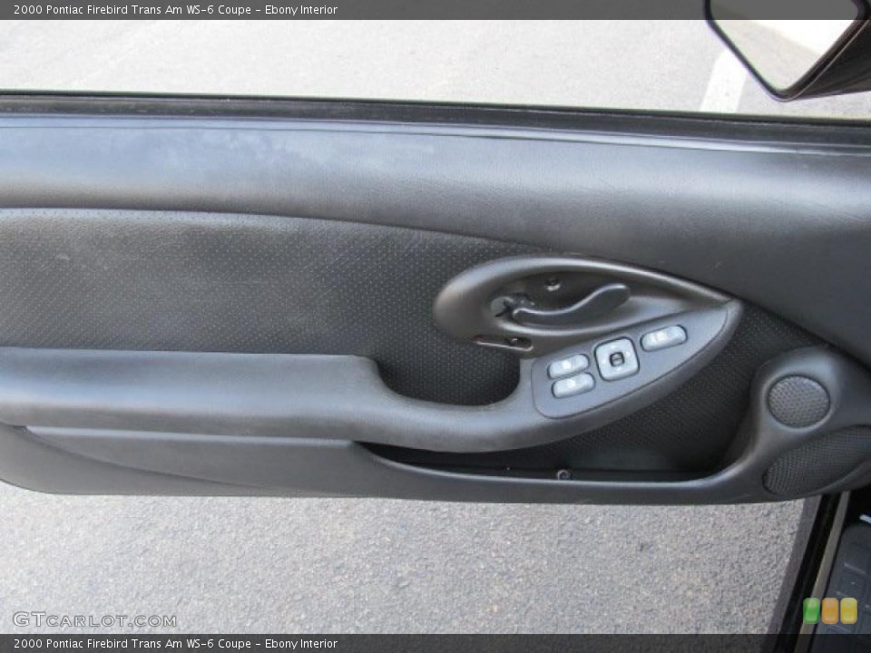 Ebony Interior Door Panel for the 2000 Pontiac Firebird Trans Am WS-6 Coupe #46304296