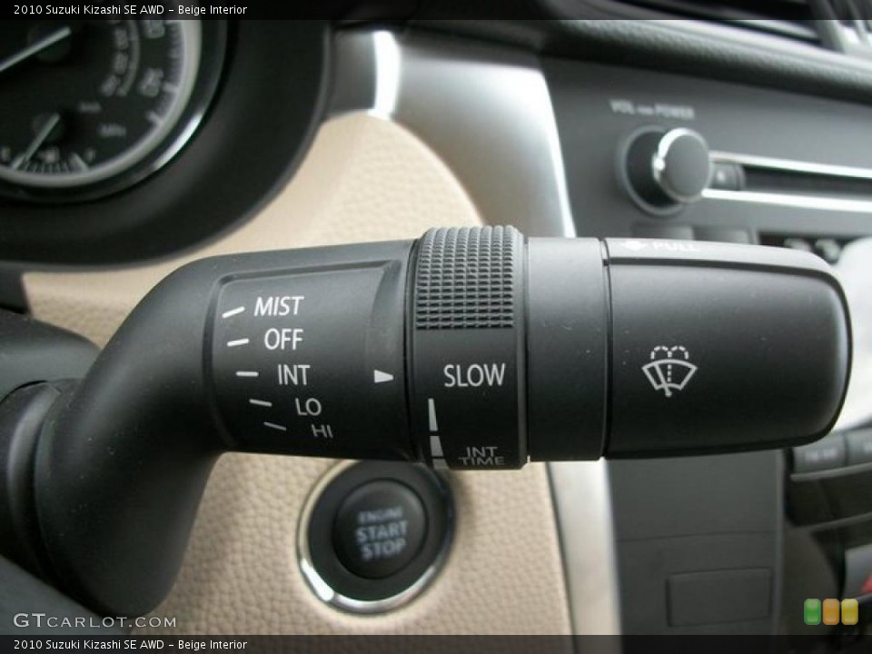 Beige Interior Controls for the 2010 Suzuki Kizashi SE AWD #46304302