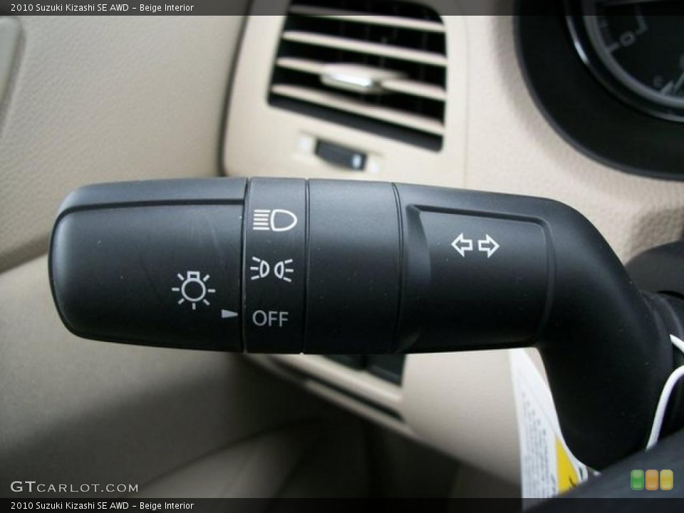 Beige Interior Controls for the 2010 Suzuki Kizashi SE AWD #46304317