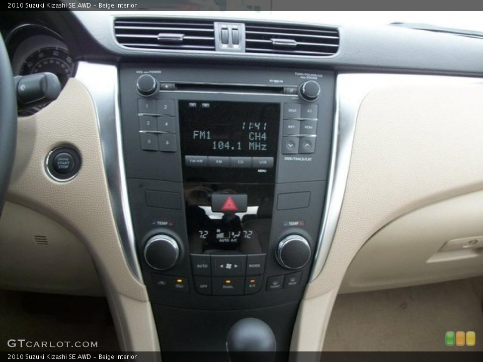 Beige Interior Controls for the 2010 Suzuki Kizashi SE AWD #46304392