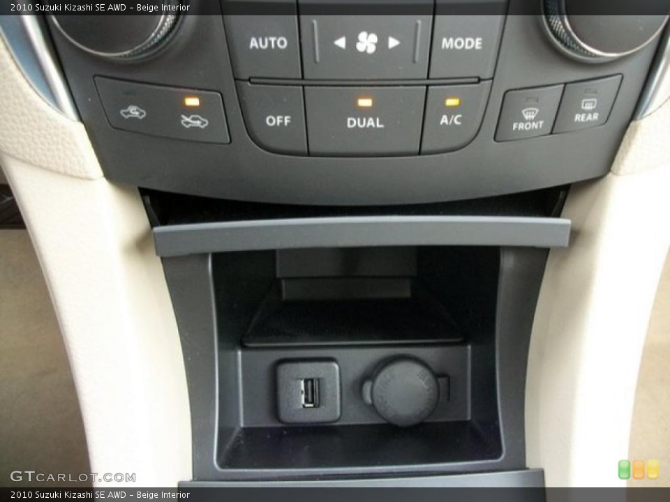 Beige Interior Controls for the 2010 Suzuki Kizashi SE AWD #46304434