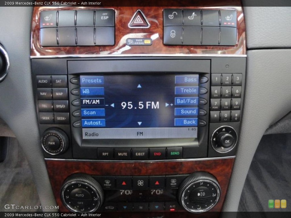 Ash Interior Controls for the 2009 Mercedes-Benz CLK 550 Cabriolet #46304947