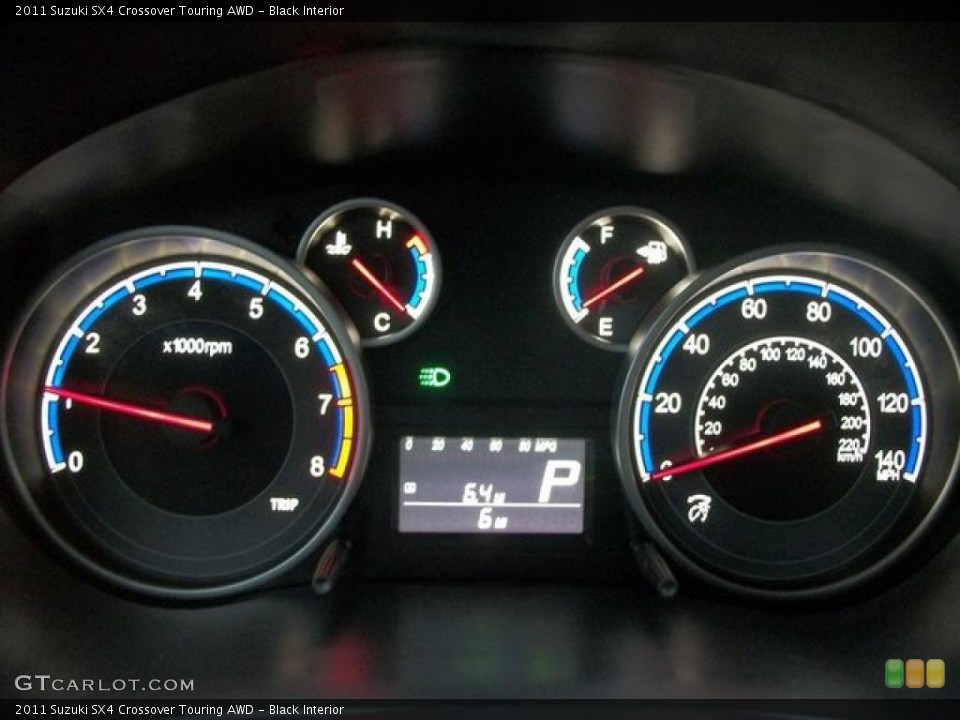 Black Interior Gauges for the 2011 Suzuki SX4 Crossover Touring AWD #46305139