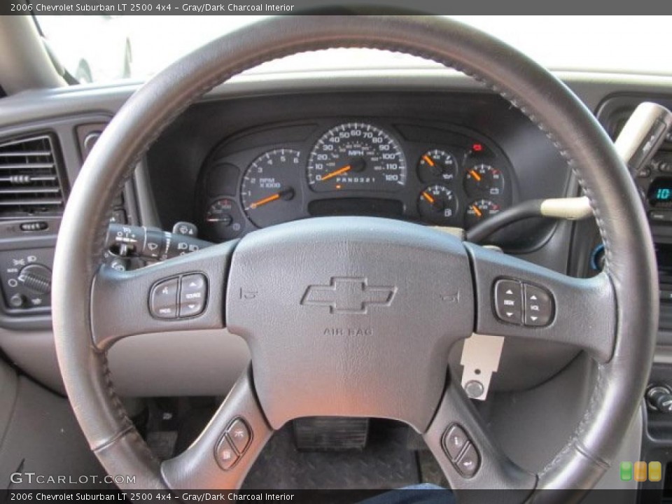 Gray/Dark Charcoal Interior Steering Wheel for the 2006 Chevrolet Suburban LT 2500 4x4 #46305409