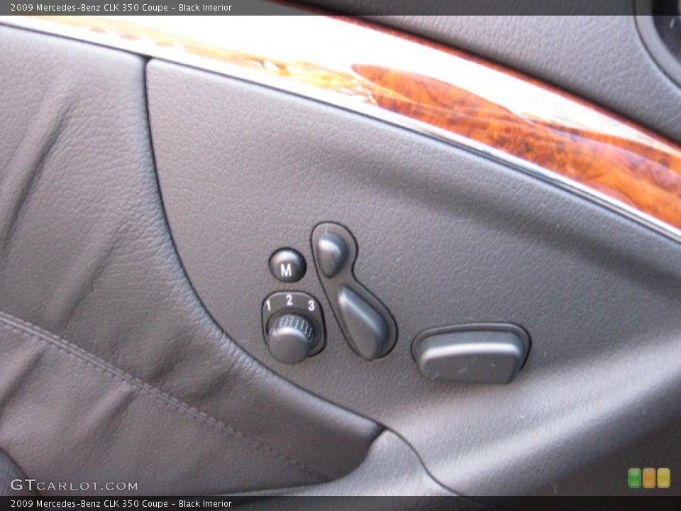 Black Interior Controls for the 2009 Mercedes-Benz CLK 350 Coupe #46305785