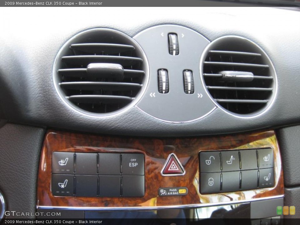 Black Interior Controls for the 2009 Mercedes-Benz CLK 350 Coupe #46305833