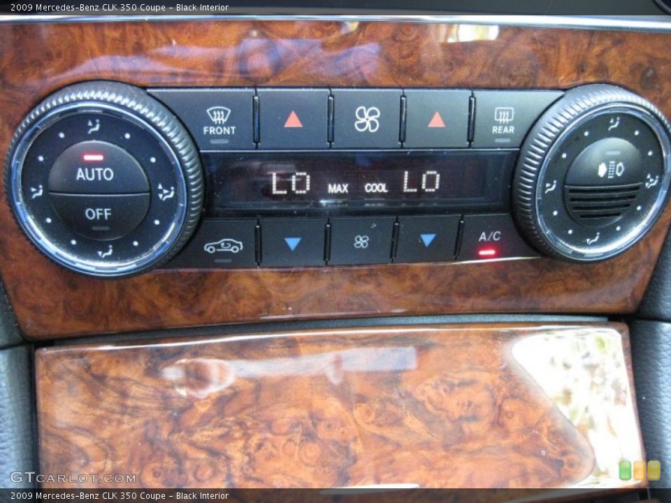 Black Interior Controls for the 2009 Mercedes-Benz CLK 350 Coupe #46305857