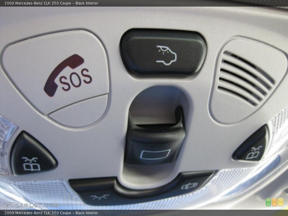 Black Interior Controls for the 2009 Mercedes-Benz CLK 350 Coupe #46305872