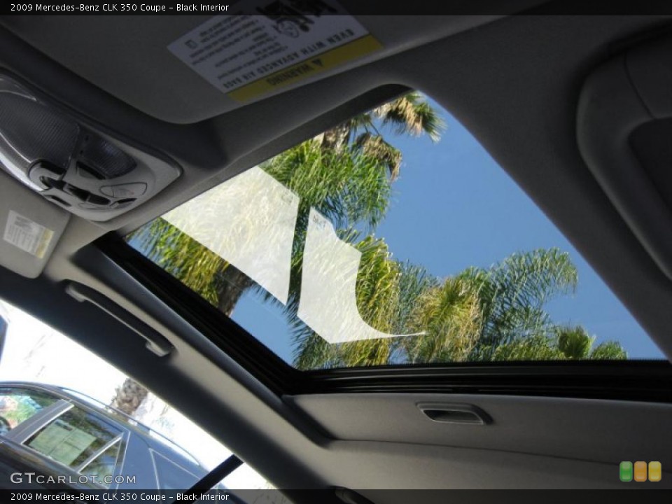 Black Interior Sunroof for the 2009 Mercedes-Benz CLK 350 Coupe #46305935