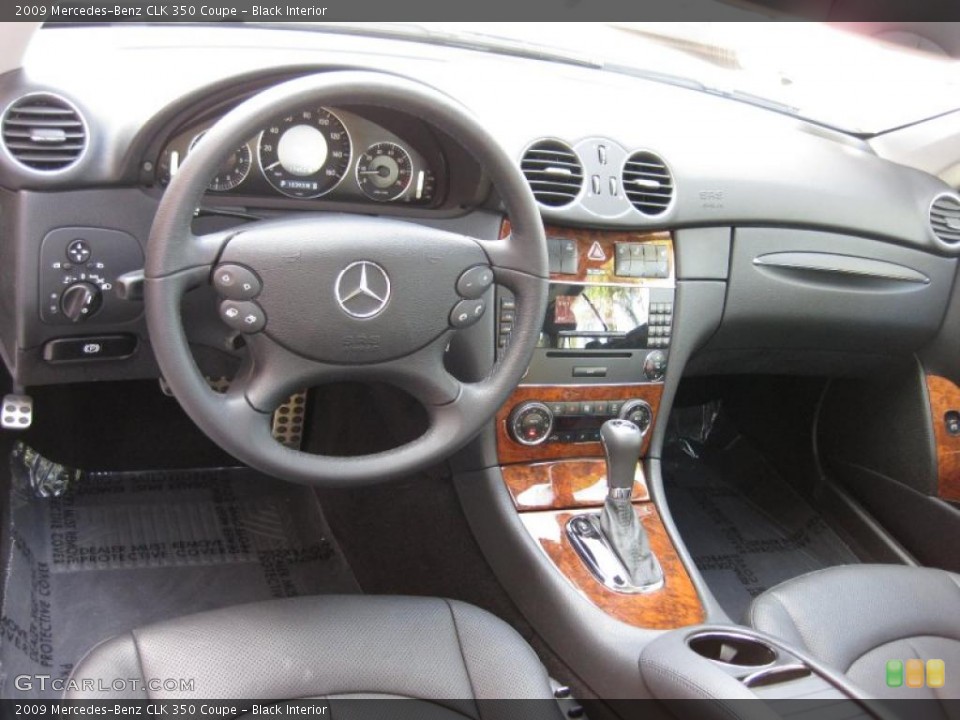 Black Interior Dashboard for the 2009 Mercedes-Benz CLK 350 Coupe #46305953