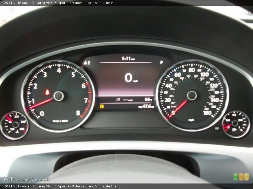Black Anthracite Interior Gauges for the 2011 Volkswagen Touareg VR6 FSI Sport 4XMotion #46306547