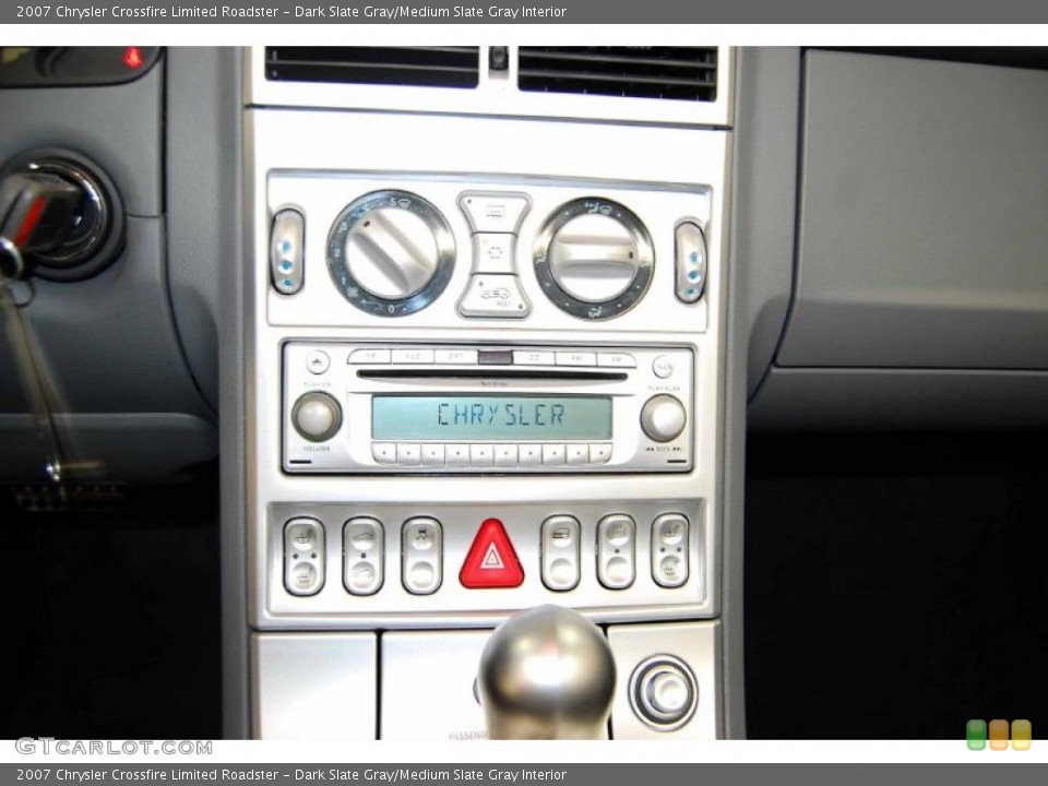 Dark Slate Gray/Medium Slate Gray Interior Controls for the 2007 Chrysler Crossfire Limited Roadster #46307861