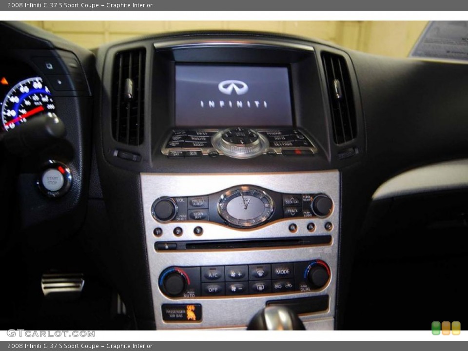 Graphite Interior Controls for the 2008 Infiniti G 37 S Sport Coupe #46308689