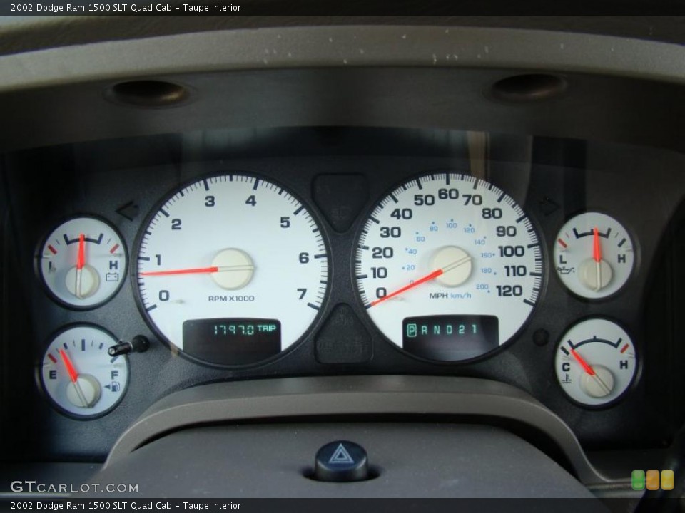 Taupe Interior Gauges for the 2002 Dodge Ram 1500 SLT Quad Cab #46309739
