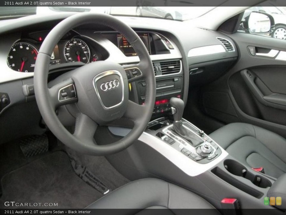 Black Interior Dashboard for the 2011 Audi A4 2.0T quattro Sedan #46311212